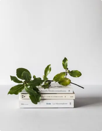 Étagère de livres de psychologie symbolisant la formation et la connaissance.
